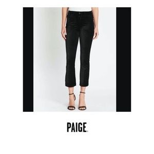 Paige Colette Crop Flare Velvet Jean